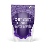 D9 Gummies - 25mg ea | 10 ct ~ Grape