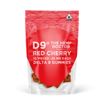 D9 Gummies - 25mg ea | 10 ct ~ Red Cherry