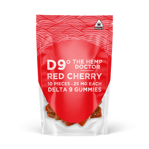 D9 Gummies - 25mg ea | 10 ct ~ Red Cherry